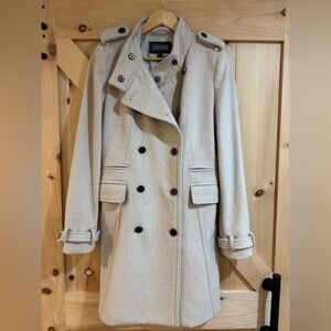 Mango Classic Cream Trench Coat